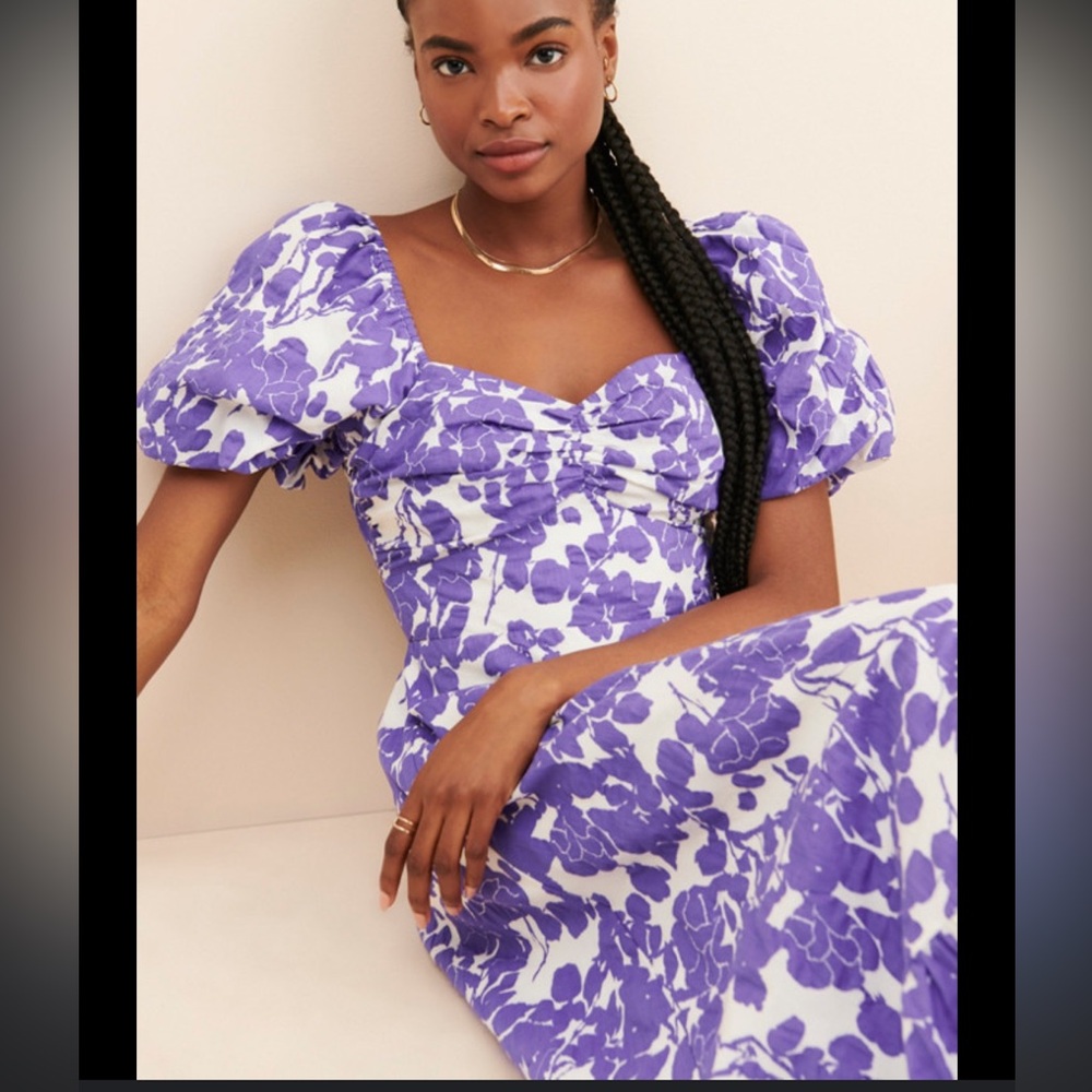Free the Roses purple floral maxi dress